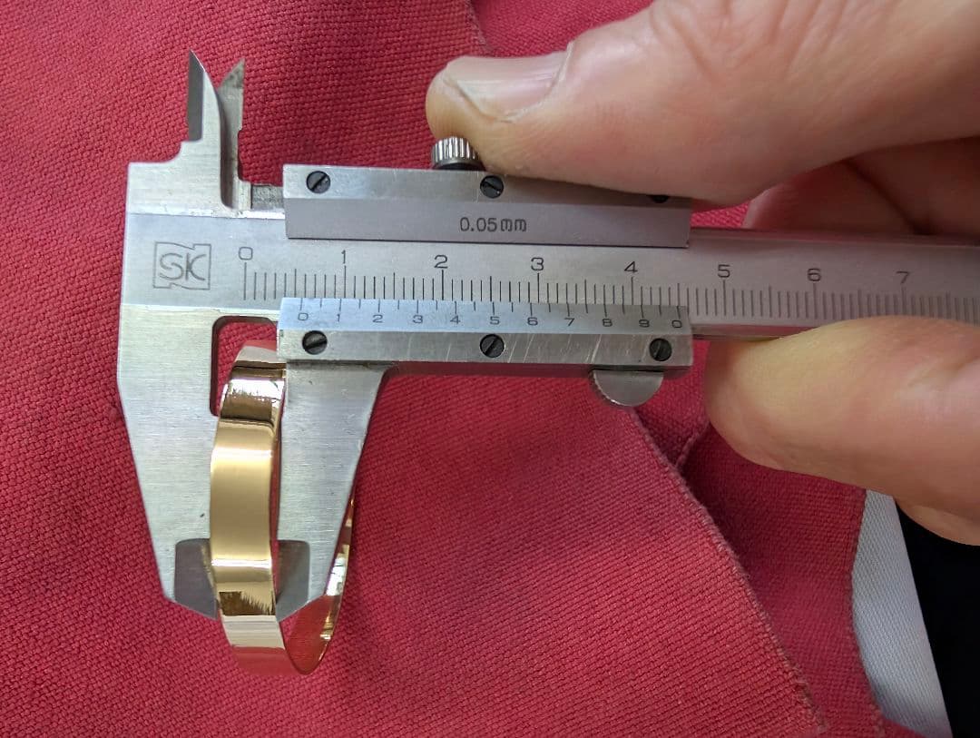 K18 ハンドメイド バングル 7.3g