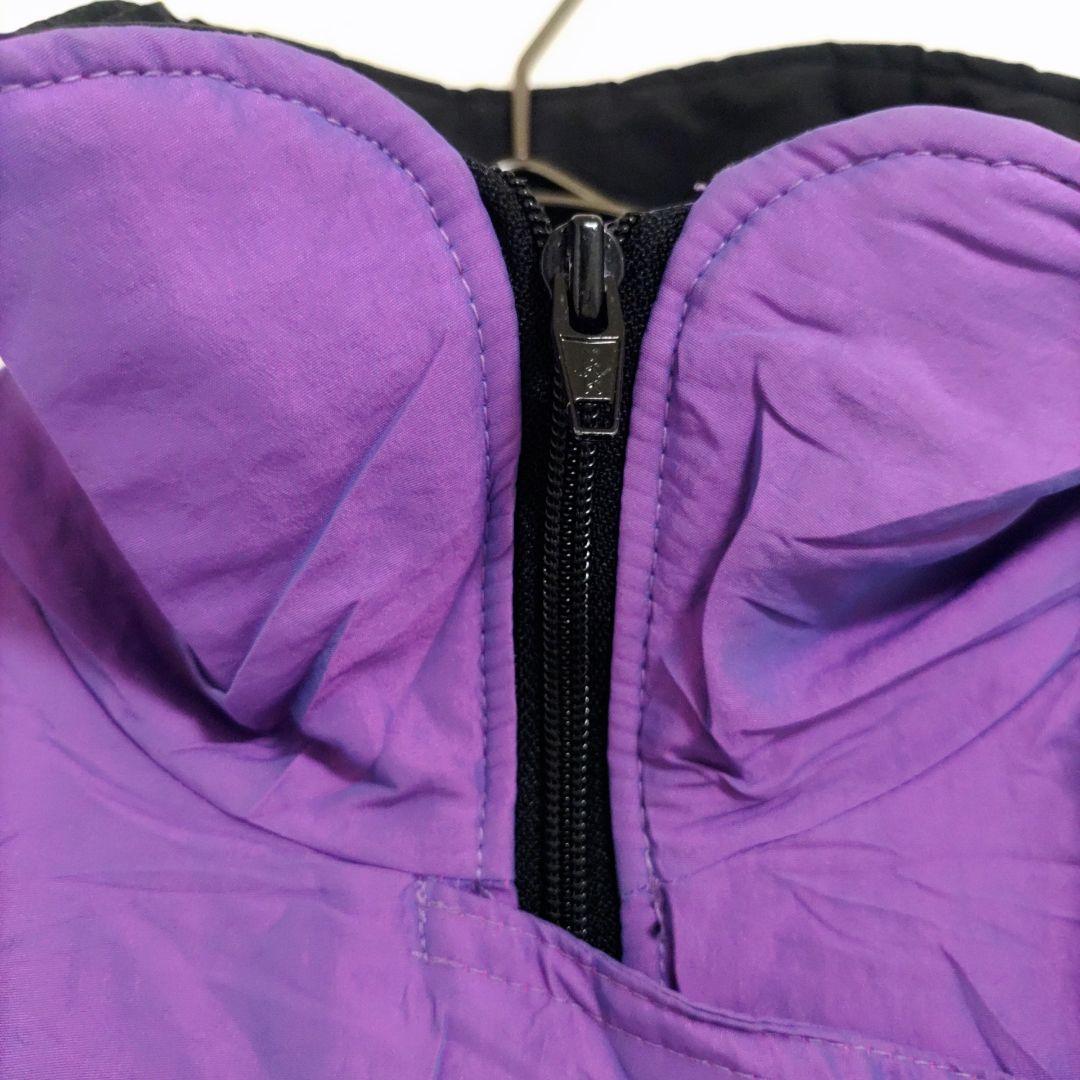 Nilz スキーウェア ジャンプスーツ パープル ブラック カラー 派手 ボード