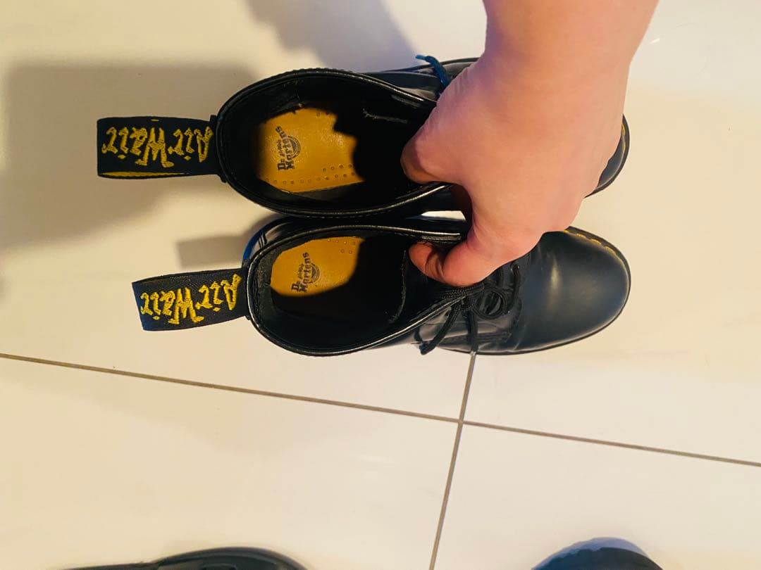 Dr.Martensレザーハイカット27センチ　ネイビーブーツ