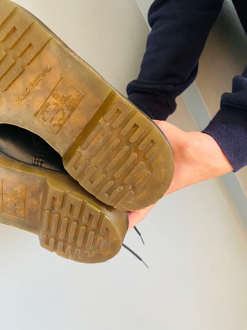 Dr.Martensレザーハイカット27センチ　ネイビーブーツ