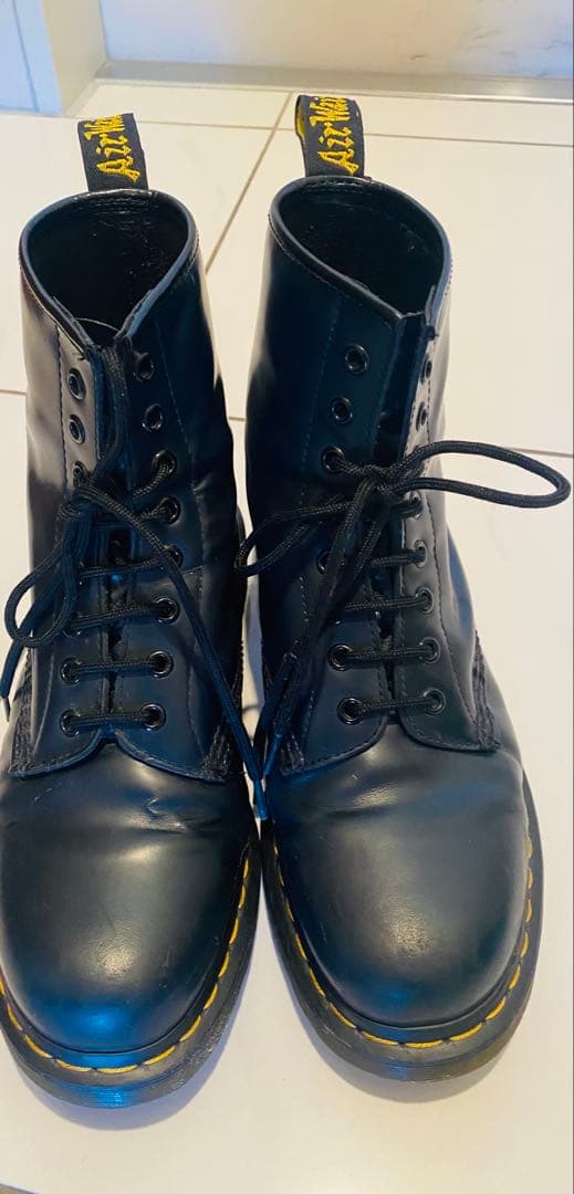 Dr.Martensレザーハイカット27センチ　ネイビーブーツ