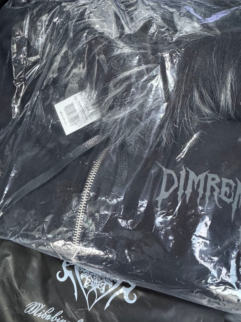 【DIMREM】DimMoire 超ハトメファーフードパーカー【Black】