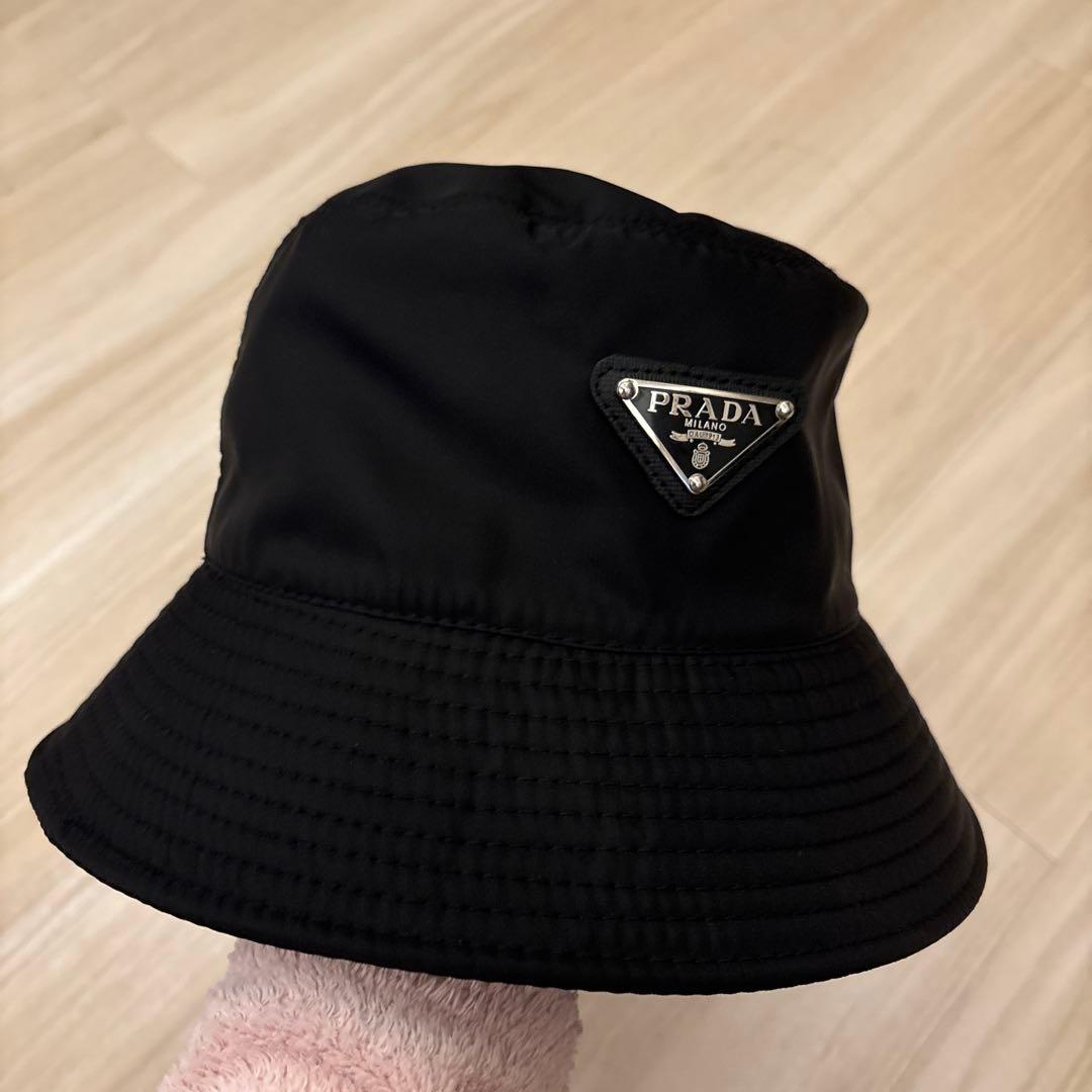 PRADA バケットハット ブラック　58センチ　メンズ　レディース