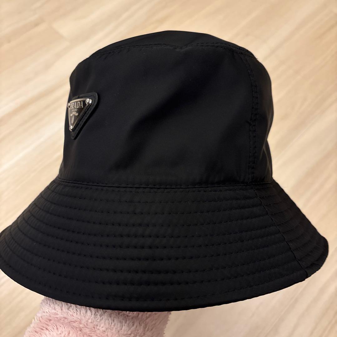 PRADA バケットハット ブラック　58センチ　メンズ　レディース