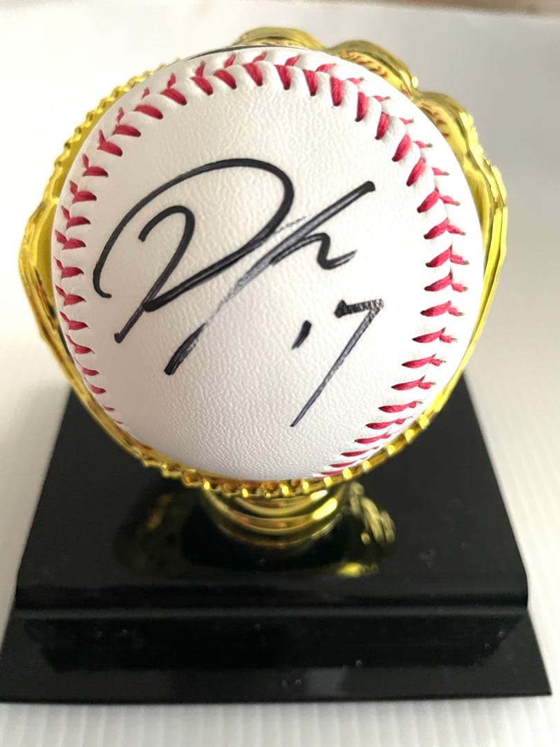 佐々木朗希　直筆サインボール&カードセット