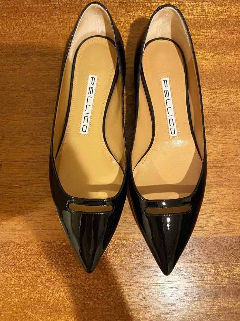 PELLICO ブラック フラットシューズANDREA (36h)