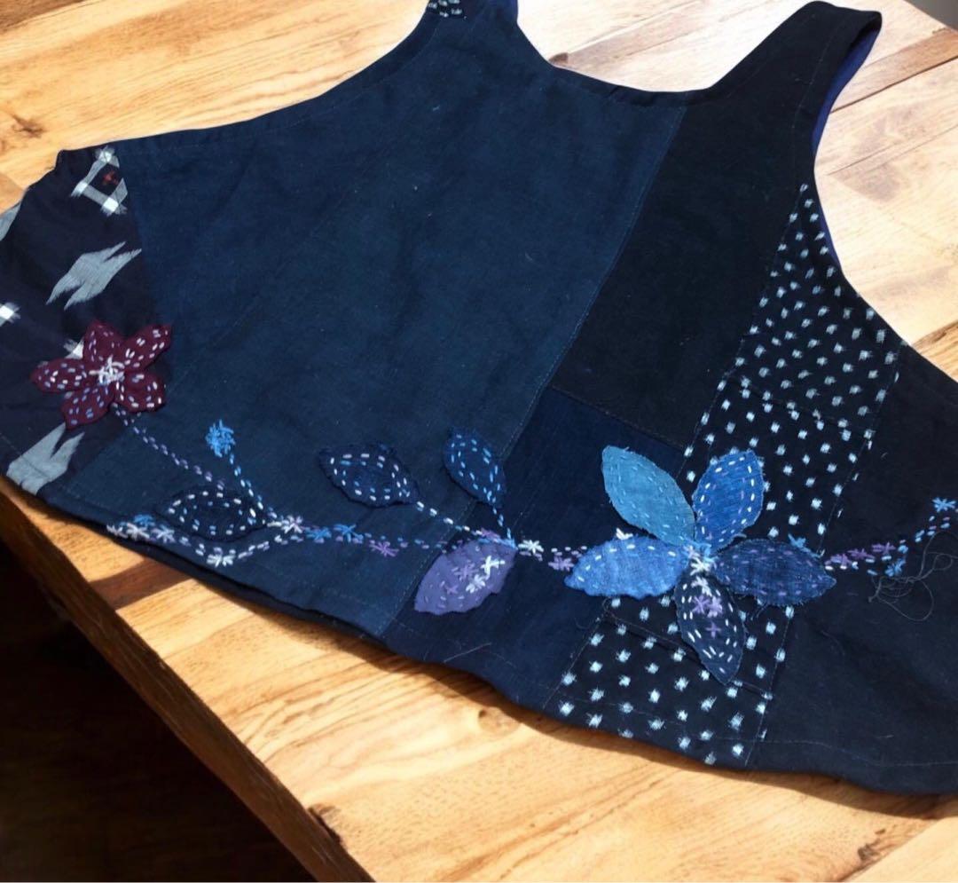 藍染古布ベスト