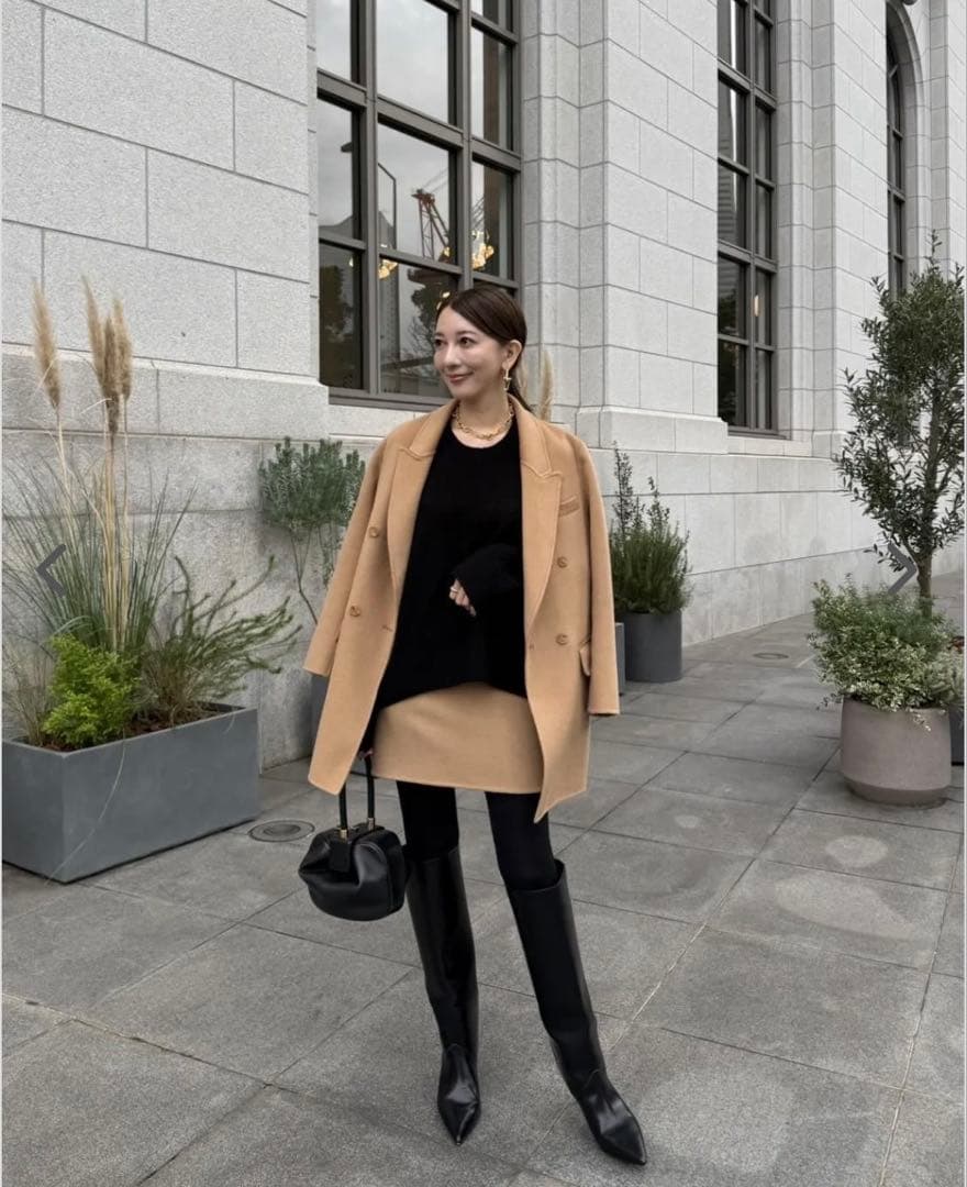 U_big sakiさん コラボ ジャケットコート キャメル Mサイズ