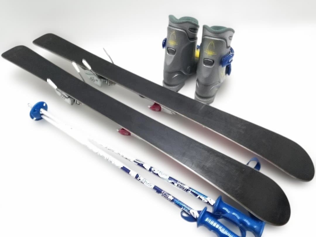 キッズ ジュニアスキー4点セットニシザワ ロッカー100cmブーツヘッド19cm