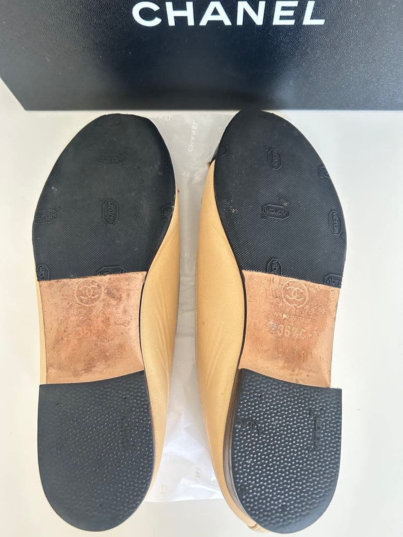 シャネル　バレリーナ　フラットシューズ　36.5 裏張り済み