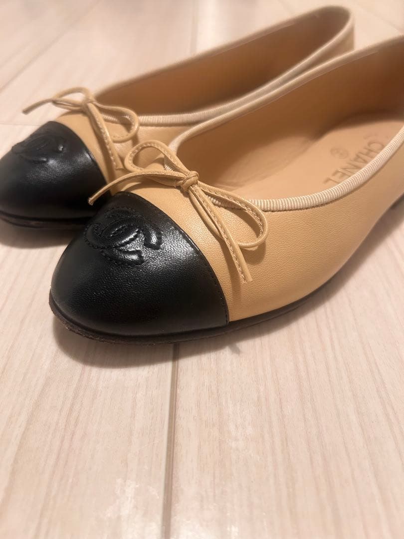 シャネル　バレリーナ　フラットシューズ　36.5 裏張り済み