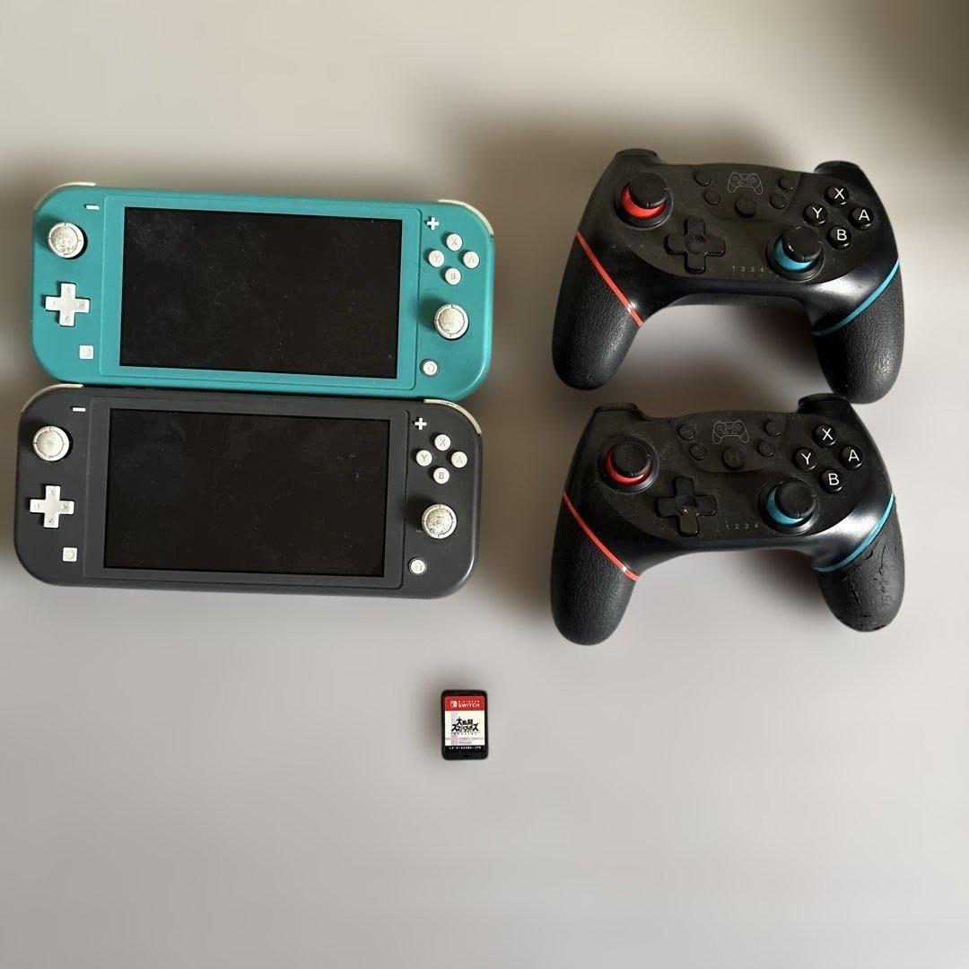 NintendoSwitchライト2台 コントローラー2個 スマブラソフト
