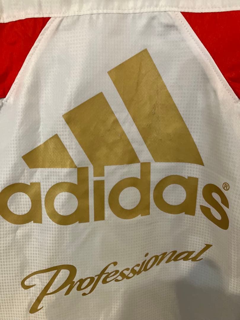 希少3XO アディダスプロフェッショナル　ジャージ上下セット　メッシュ　良配色