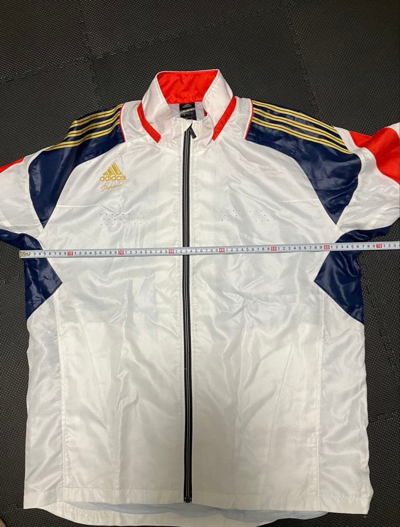 希少3XO アディダスプロフェッショナル　ジャージ上下セット　メッシュ　良配色