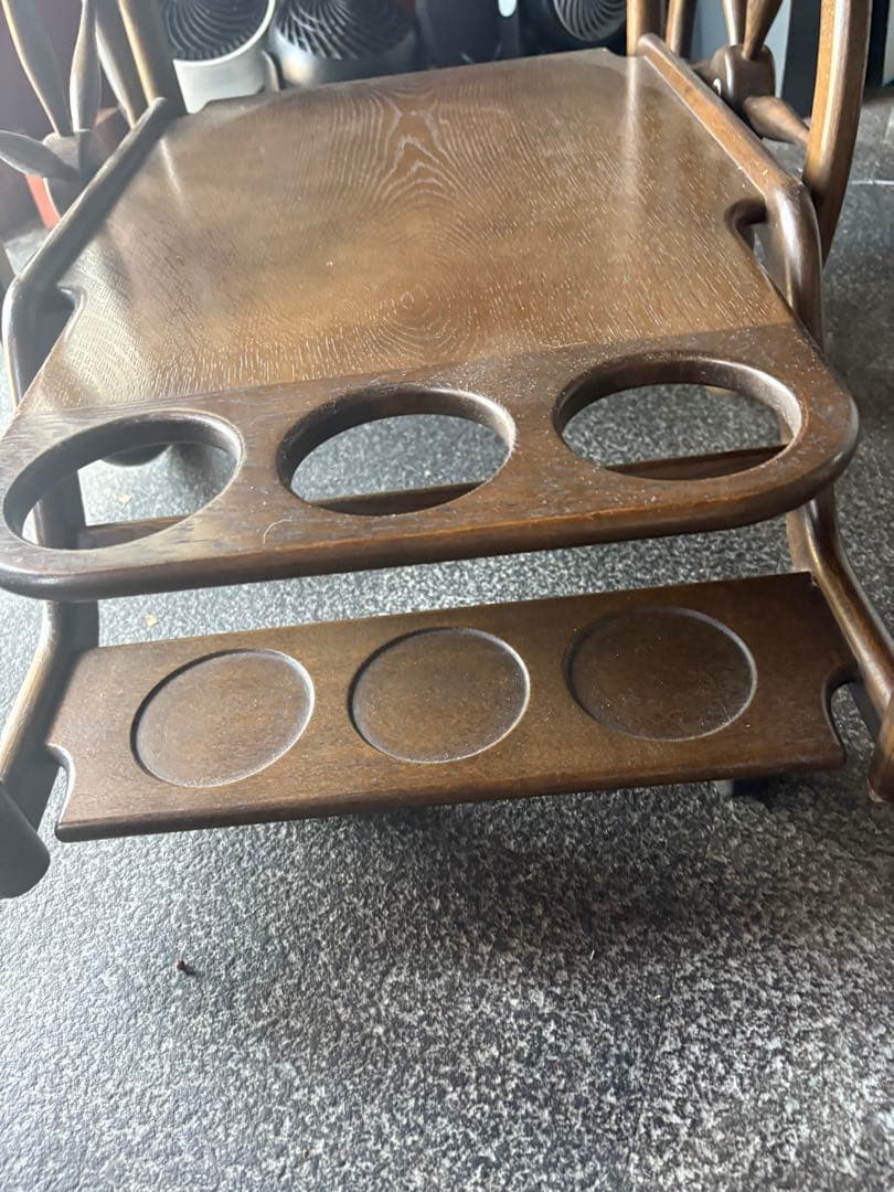 木製二段キッチンワゴン