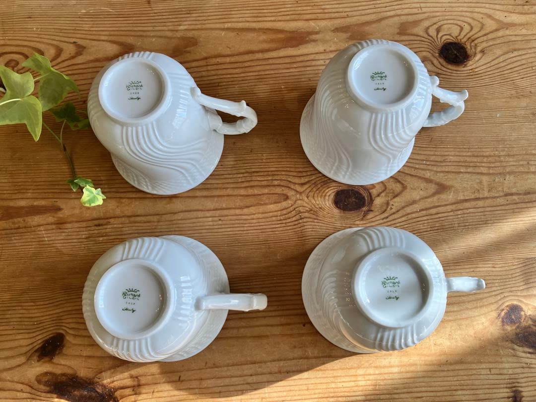 ジノリ　ベッキオホワイト　350mlマグカップ×4