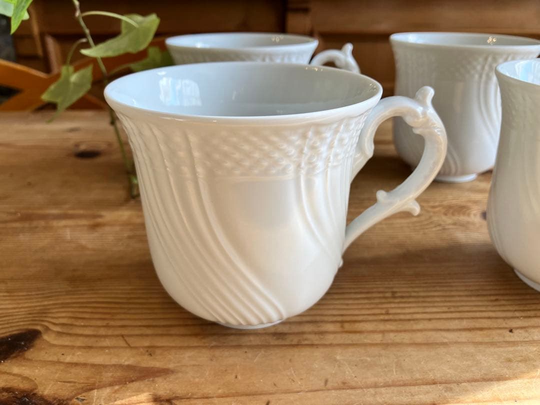 ジノリ　ベッキオホワイト　350mlマグカップ×4