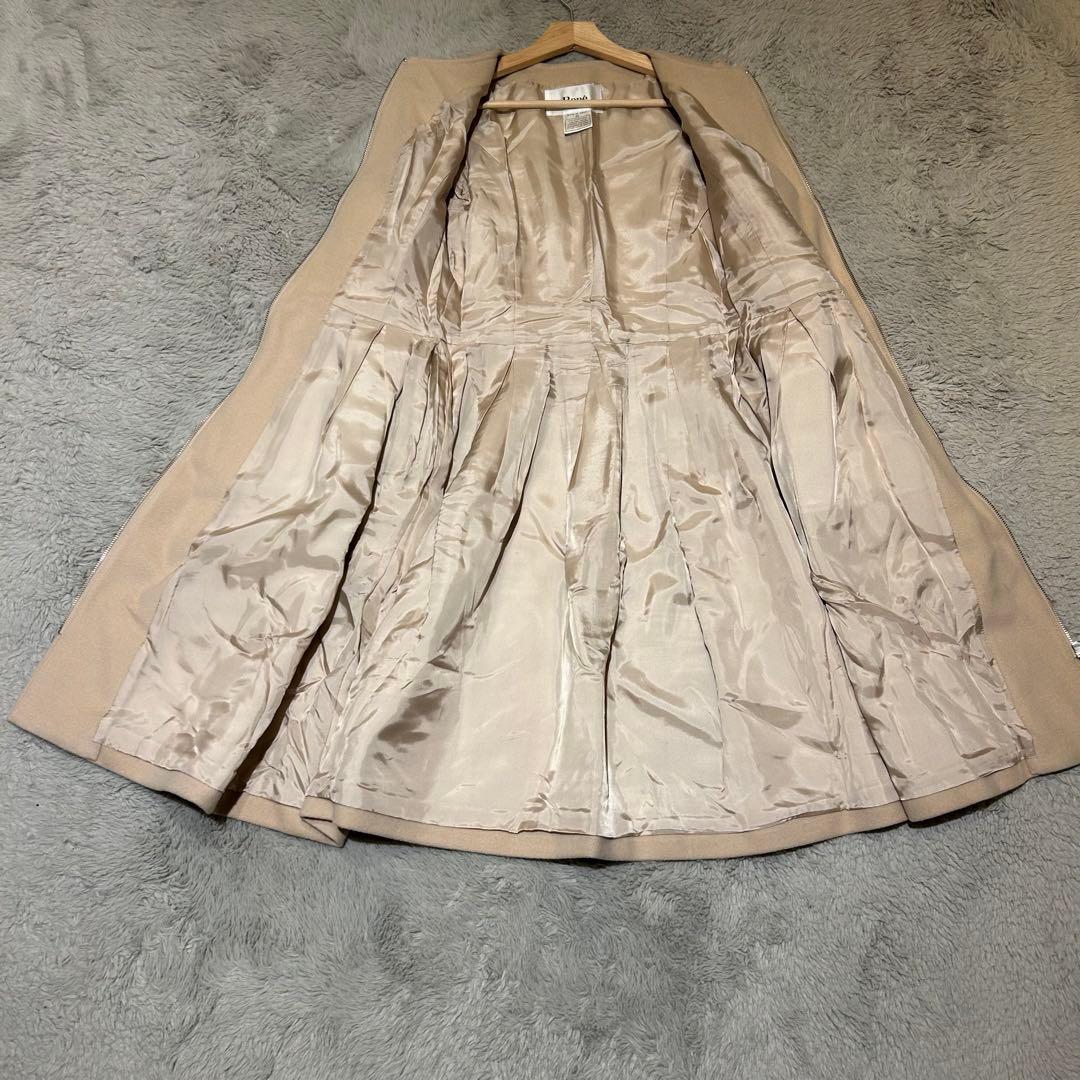 Rene ノーカラーコート ベージュ プリンセスライン 36