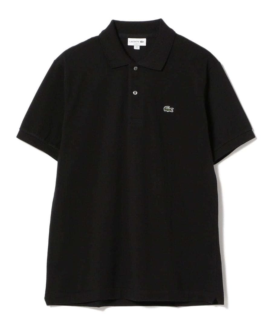 LACOSTE ポロシャツ クラシックフィット 半袖 鹿の子 L1212 BK
