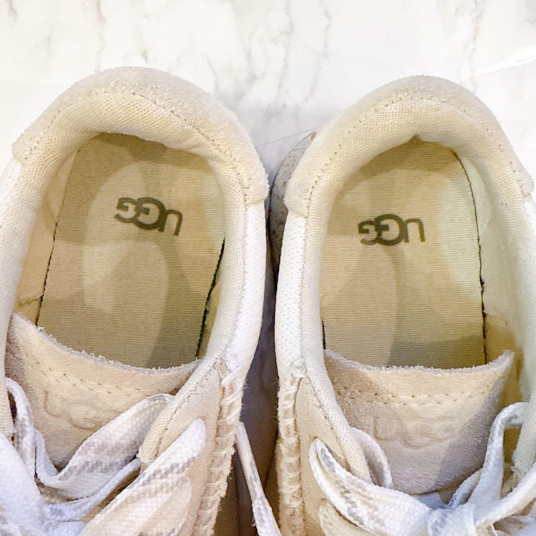 UGG アグ 厚底スニーカー 22.5cm 白 ベージュ系 美品 人気商品♡