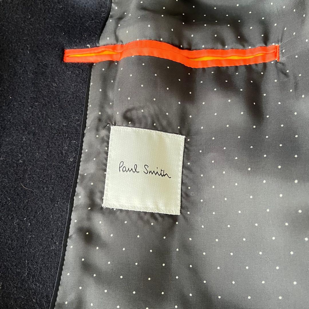 美品 Paul Smith チェスターコート 現行 ネイビー L ウール 高級感