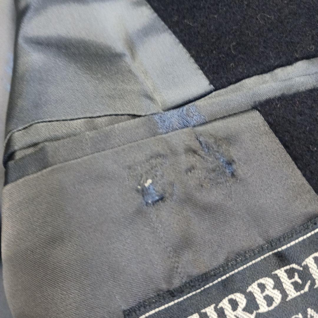 ✨極美品✨バーバリー　バルマカーンコート　ステンカラー　カシミア　ネイビー　S