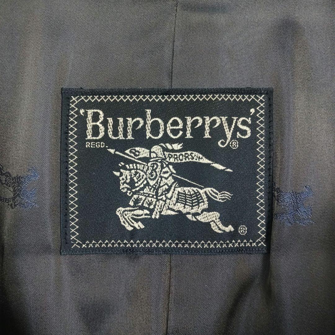 ✨極美品✨バーバリー　バルマカーンコート　ステンカラー　カシミア　ネイビー　S