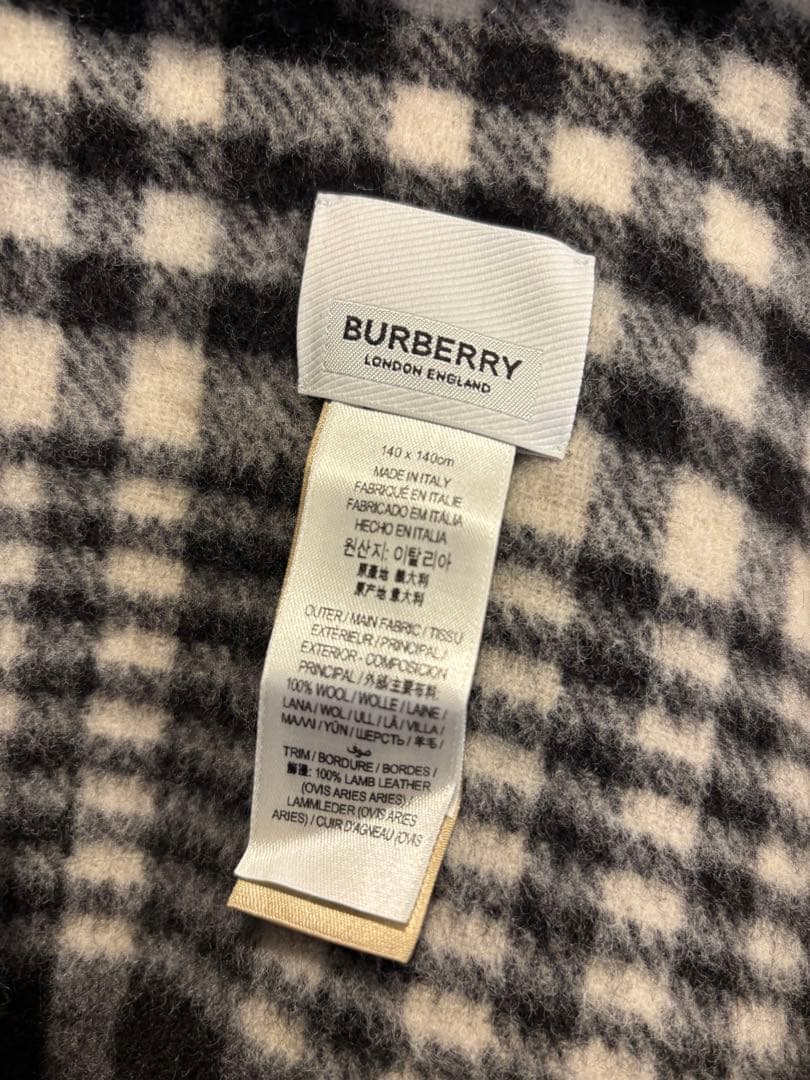 【美品】BURBERRY リバーシブル　ポンチョ　ケープ