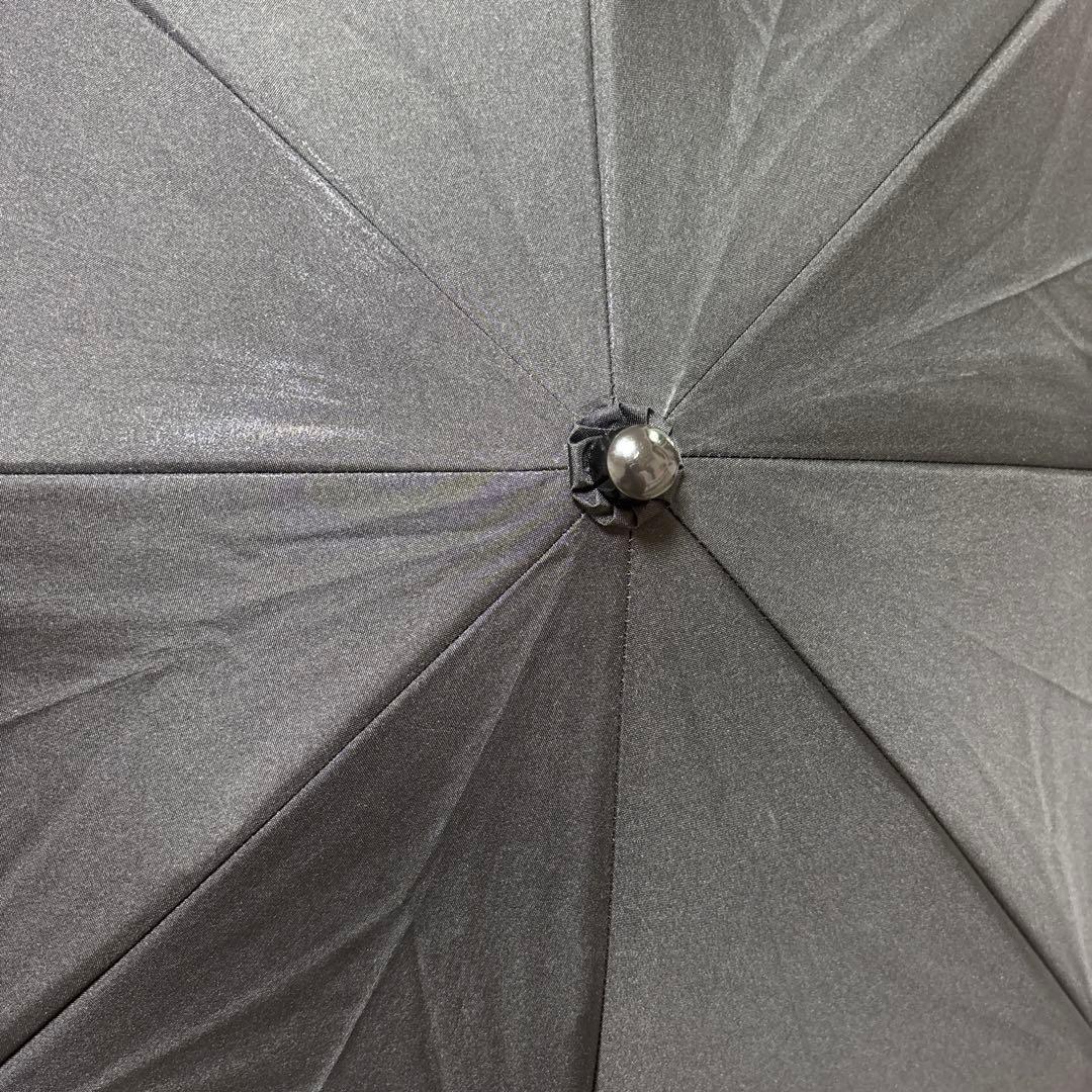 芦屋ロサブラン 2段 折りたたみ 日傘 フリル 傘袋 完全遮光 シングルフリル