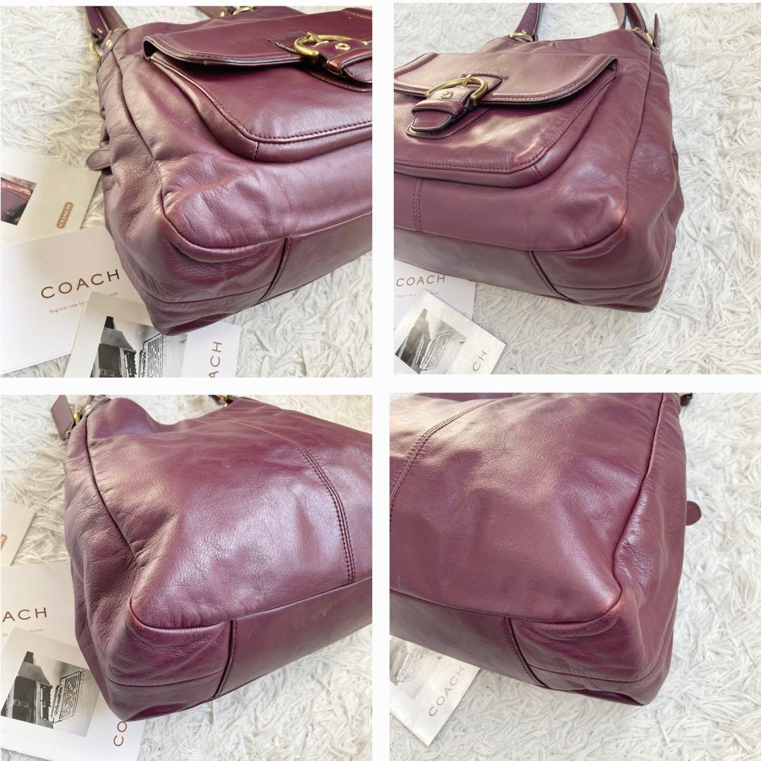 vintage coach old archive キャンベル ボルドー