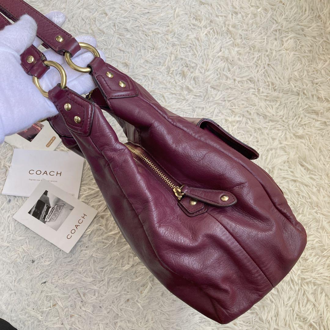 vintage coach old archive キャンベル ボルドー