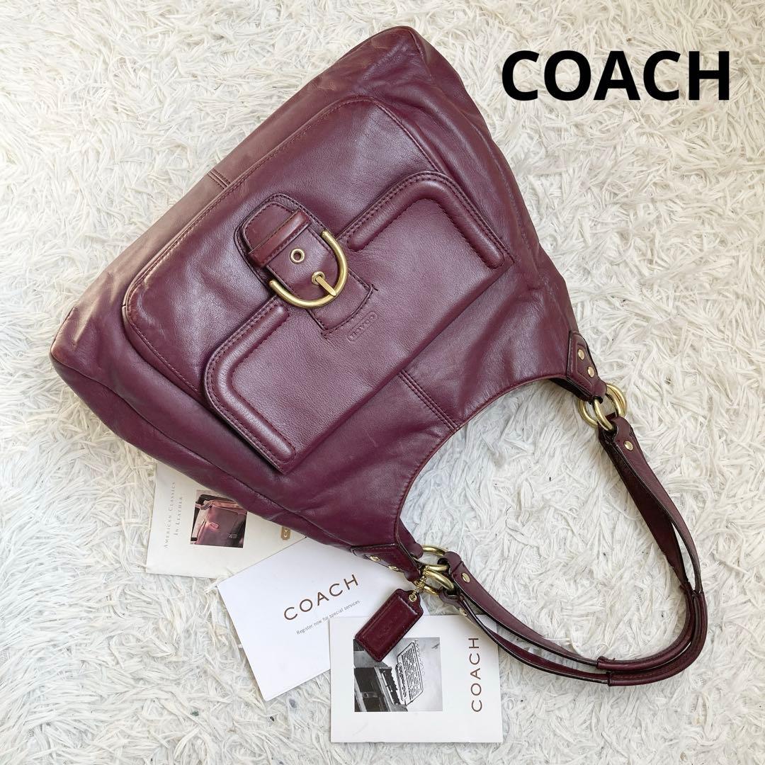 vintage coach old archive キャンベル ボルドー