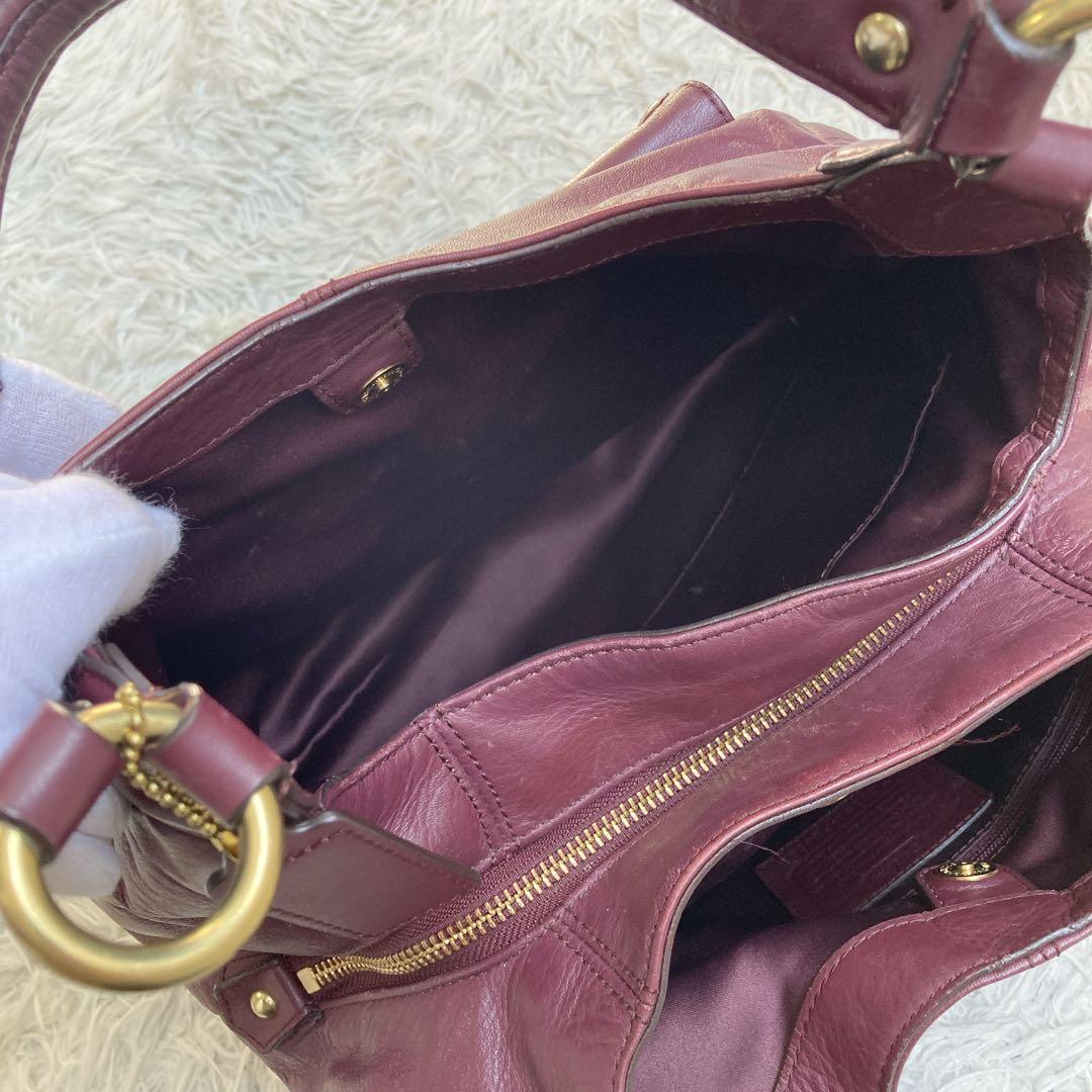 vintage coach old archive キャンベル ボルドー