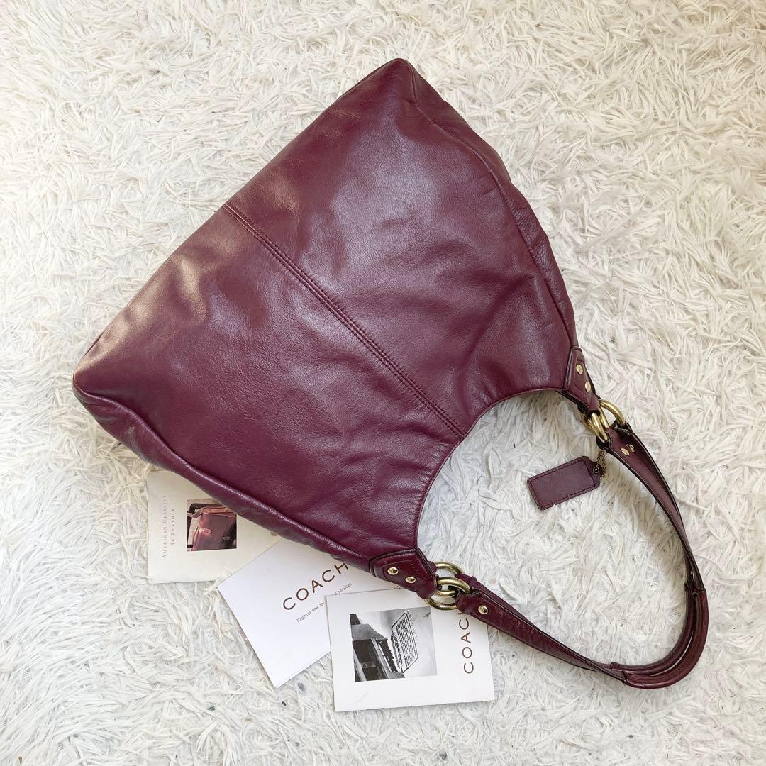 vintage coach old archive キャンベル ボルドー