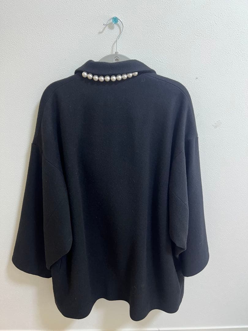 YOKO CHAN ヨーコチャン　バックパールコート　サイズF