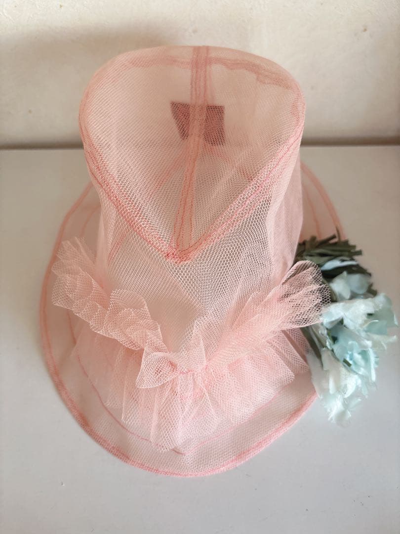 ピンクチュールハット
