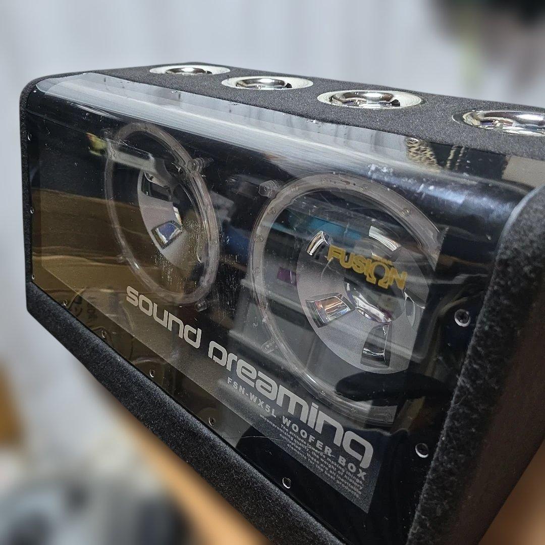 FUSION ウーファーBOX リングネオン 配線一式 フルセット