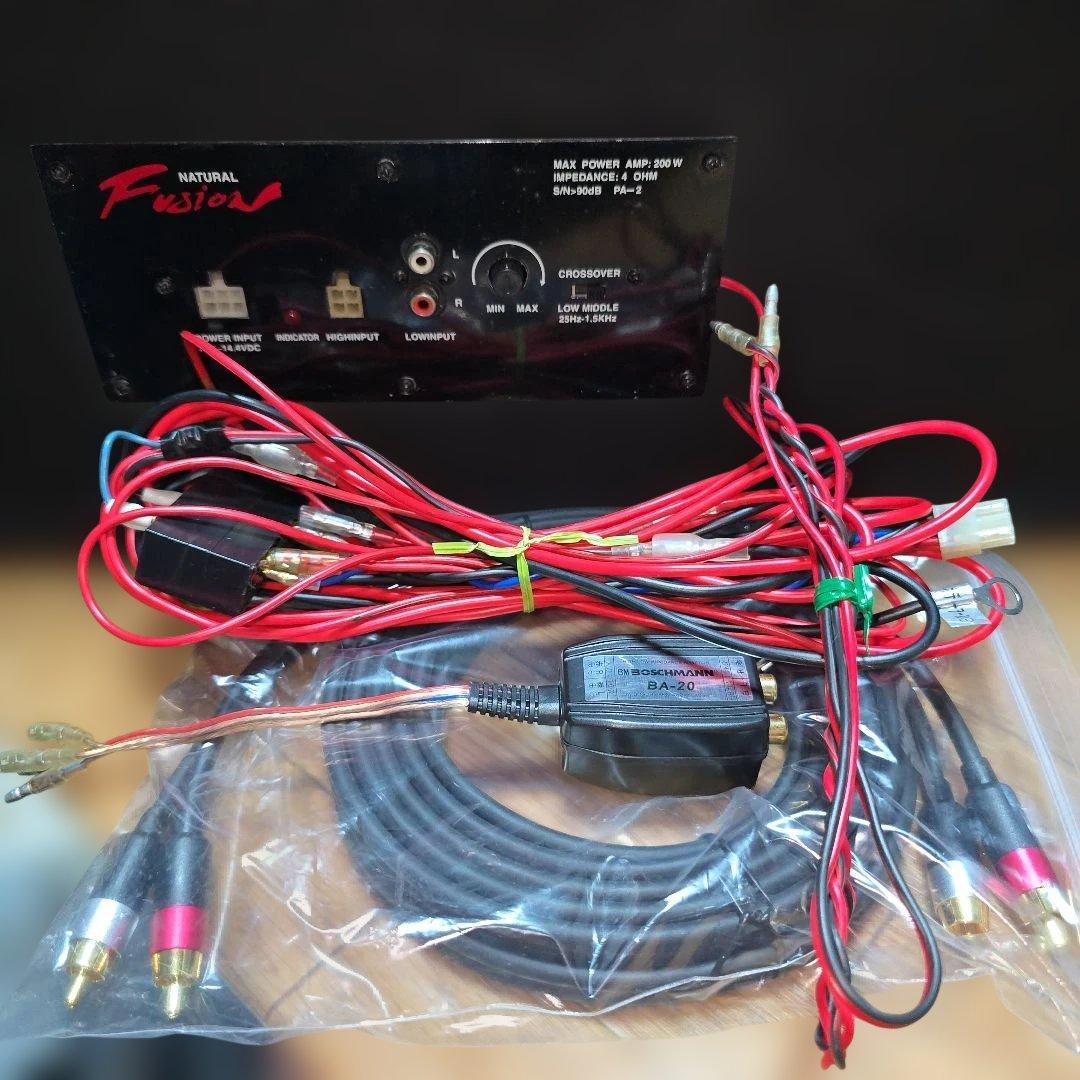 FUSION ウーファーBOX リングネオン 配線一式 フルセット