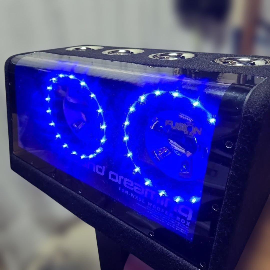 FUSION ウーファーBOX リングネオン 配線一式 フルセット
