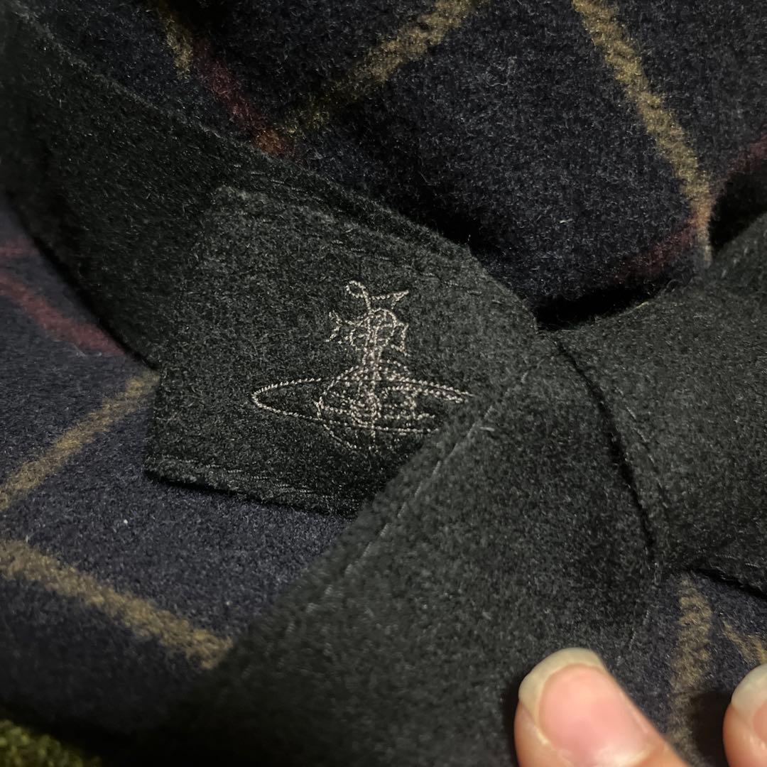 廃盤品 ヴィヴィアンウエストウッド チェック柄帽子