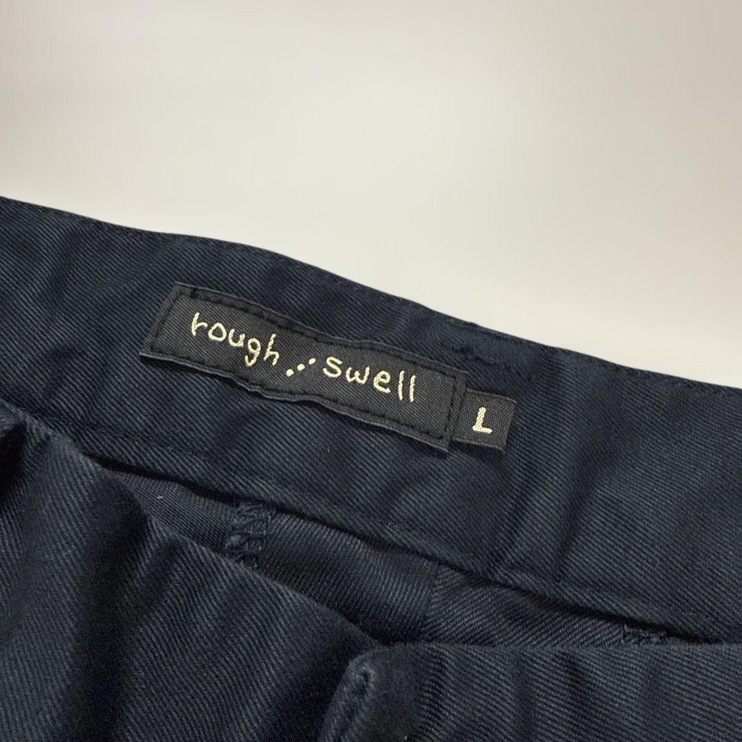 【新品】ラフアンドスウェル　Rough&Swell綿パンツ（L、ネイビー）