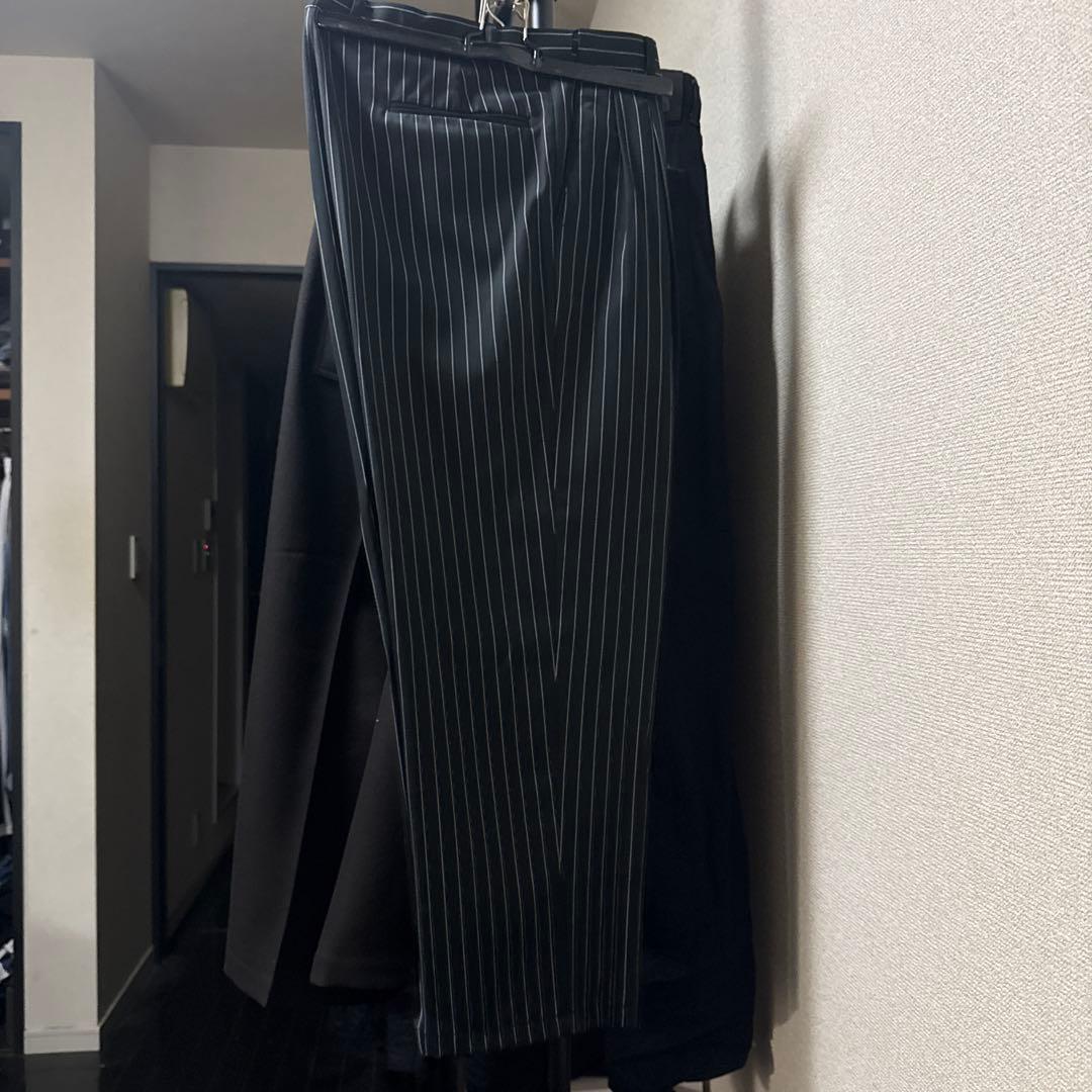 Falcone ストライプ ダブルブレストスーツ