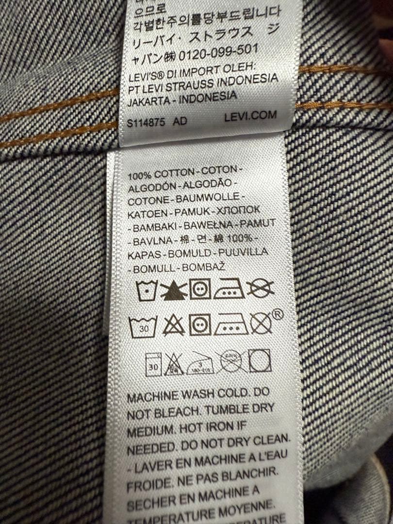 【新品タグ付】Levi's タイプI トラッカージャケット Mサイズ リジッド