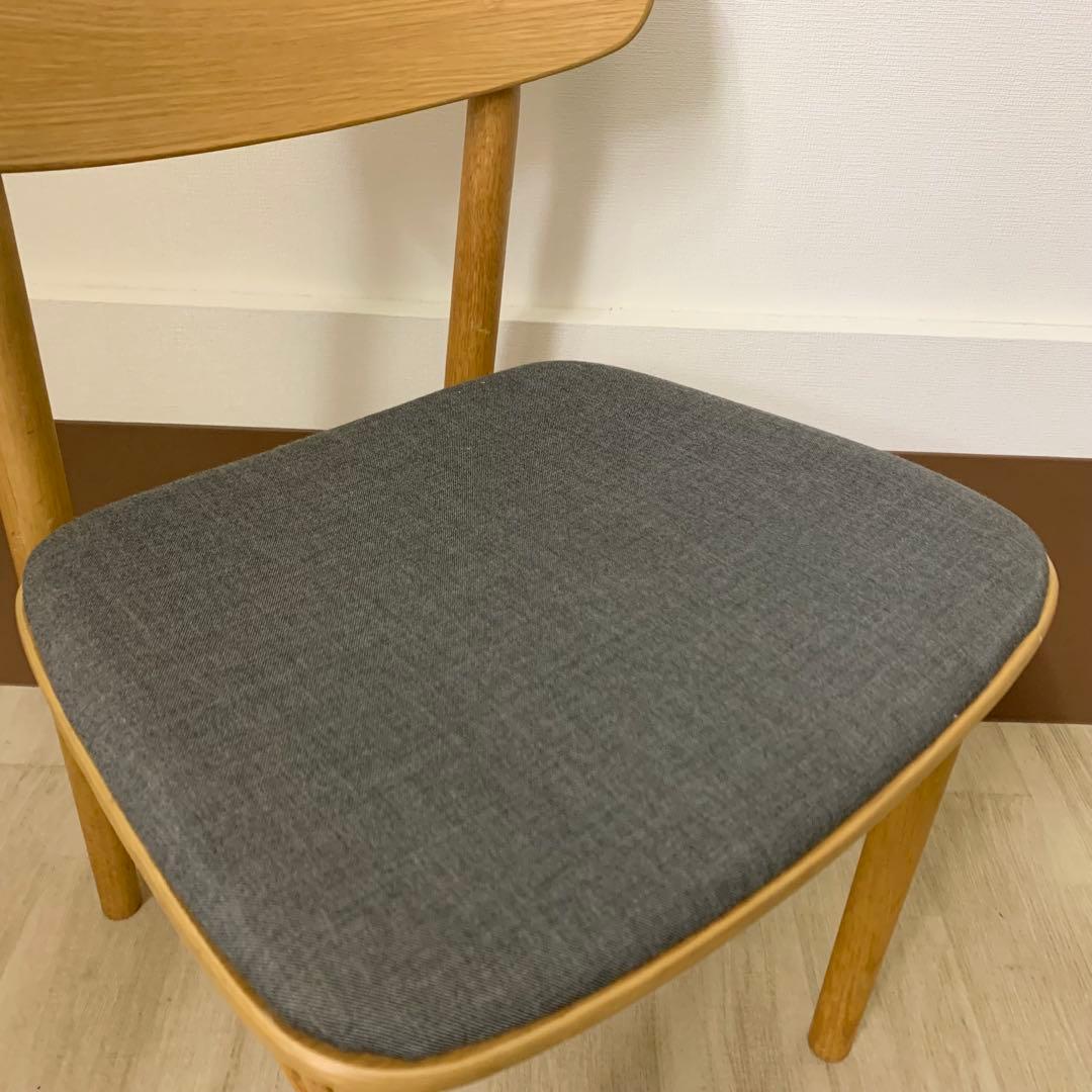 【美品】MUJI 無印良品 ラウンドダイニングチェア 北欧スタイル