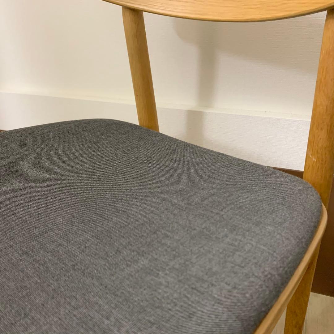 【美品】MUJI 無印良品 ラウンドダイニングチェア 北欧スタイル