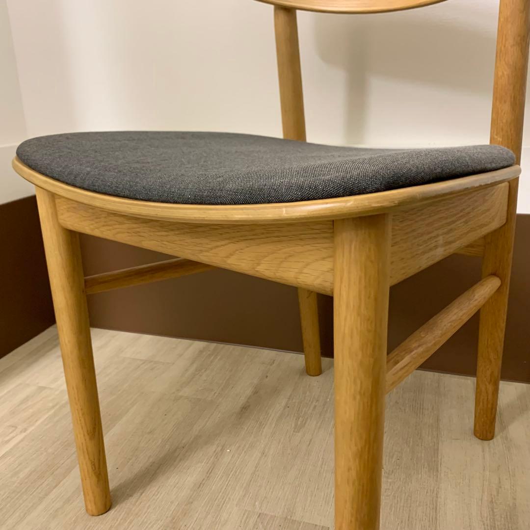 【美品】MUJI 無印良品 ラウンドダイニングチェア 北欧スタイル