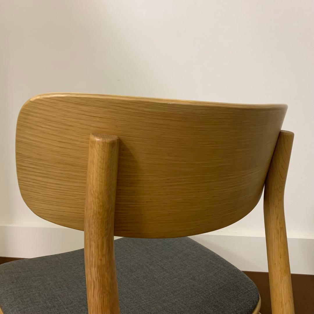 【美品】MUJI 無印良品 ラウンドダイニングチェア 北欧スタイル