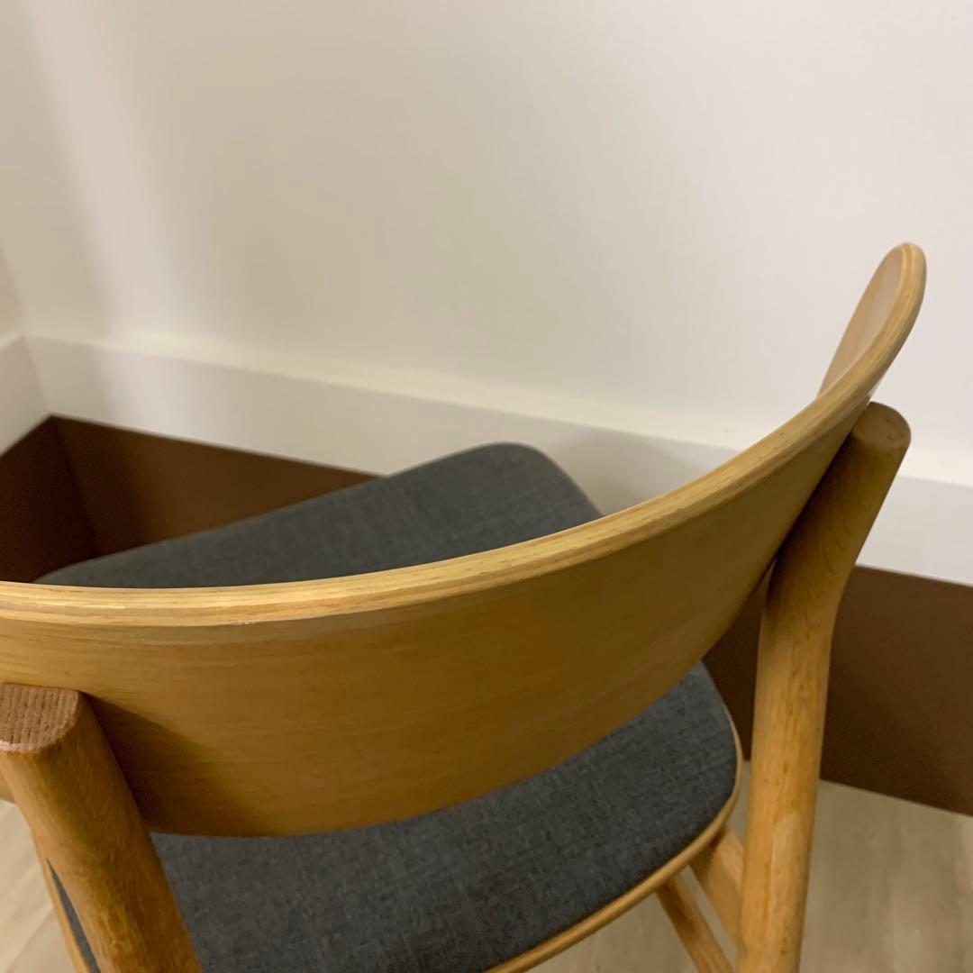 【美品】MUJI 無印良品 ラウンドダイニングチェア 北欧スタイル