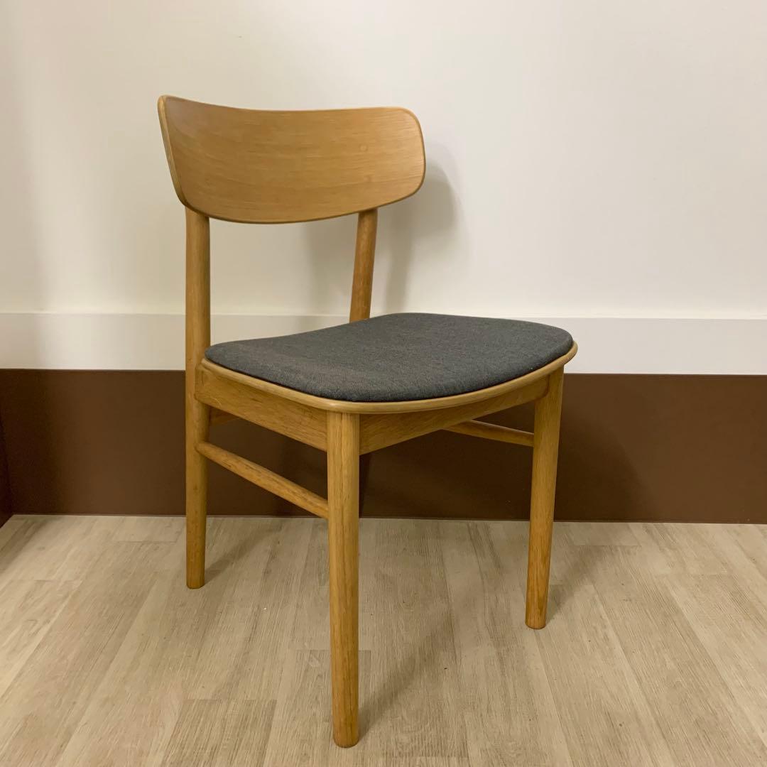 【美品】MUJI 無印良品 ラウンドダイニングチェア 北欧スタイル