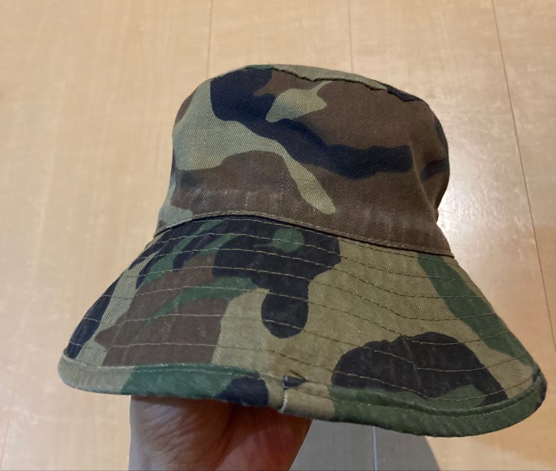 80s Stüssy 迷彩 バケットハット オールドステュシー 黒タグ